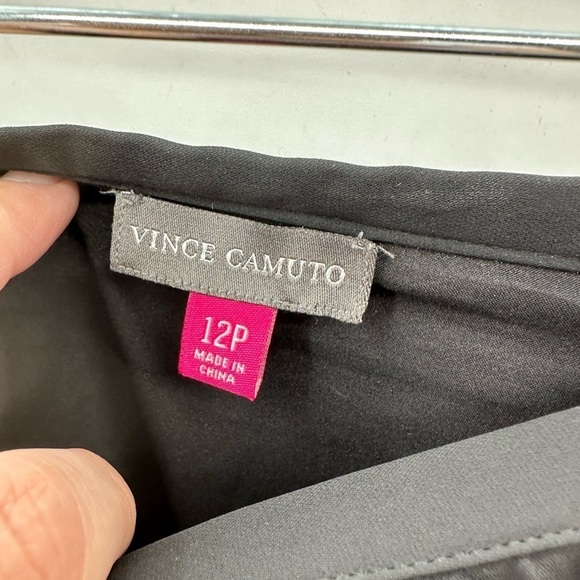 VINCE CAMUTO PLEATED midi length quiet luxury classic trendy side zip skirt 12P - Picture 5 of 7